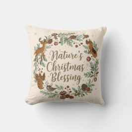 Nature’s Christmas Blessing – Rustic Botanical Kissen