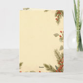 Nature’s Christmas – Minimal Botanical Holiday Karte (Rückseite)