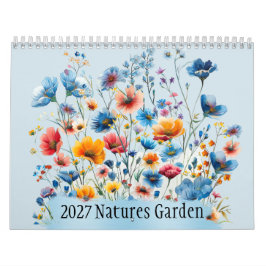Nature’s Garden 2027  Wall Calendar 12 Months Kalender