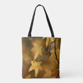 Nature’s Golden Light Botanical Christmas Monogram Tasche (Rückseite)