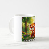 Nature’s Hug in a Cute Red Panda Kaffeetasse (Vorderseite Links)