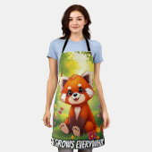 Nature’s Hug in a Cute Red Panda Schürze (Getragen)