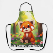 Nature’s Hug in a Cute Red Panda Schürze (Vorderseite)