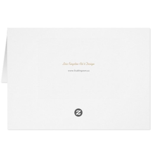 Nature Scene Happy Birthday Personalize Name Card (Rückseite Horizontal)