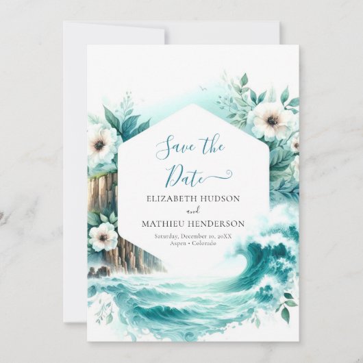 Nature Simple Nautical Wedding Save The Date (Vorderseite)