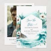 Nature Simple Nautical Wedding Save The Date (Vorne/Hinten)