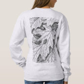 Nature Sketch: Garden Leaves and Insects Hoodie (Rückseite)