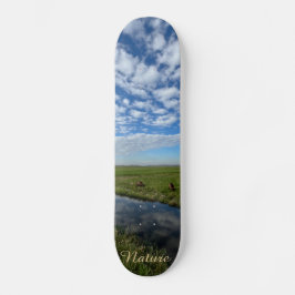 Nature sky skateboard