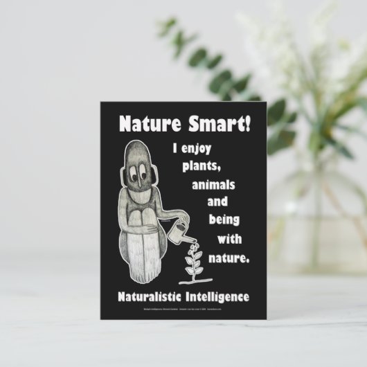 Nature Smart - Blank Postkarte (Stehend Vorderseite)