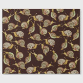 Nature Snail Art Geschenkpapier (Flach)