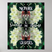 Nature Soul Azalea Abstrakt Inspiration Poster (Vorne)