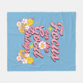 Nature Soul Slogan | Konzentration auf die guten D Fleecedecke (Vorderseite (Horizontal))