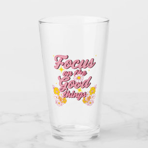 Nature Soul Slogan Konzentration auf die guten D Glas
