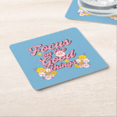 Nature Soul Slogan | Konzentration auf die guten D Rechteckiger Pappuntersetzer (angewinkelt)