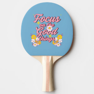 Nature Soul Slogan Konzentration auf die guten D Tischtennis Schläger