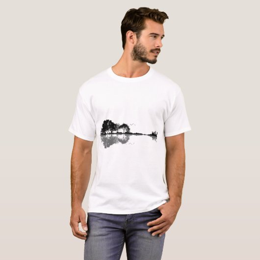 Nature Soundwave Reflection Art T-Shirt (Vorne ganz)