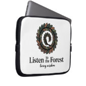 Nature Spiral Artwork & Wisdom Quote Laptopschutzhülle (Vorne Rechts)