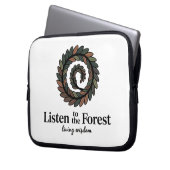 Nature Spiral Artwork & Wisdom Quote Laptopschutzhülle (Vorderseite Links)