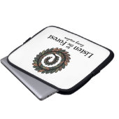 Nature Spiral Artwork & Wisdom Quote Laptopschutzhülle (Vorne Knopf)