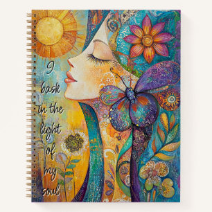 Nature Spirit Woman Spiral Notebook Notizblock
