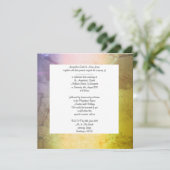 Nature Strip Hochzeit Einladung (Stehend Vorderseite)