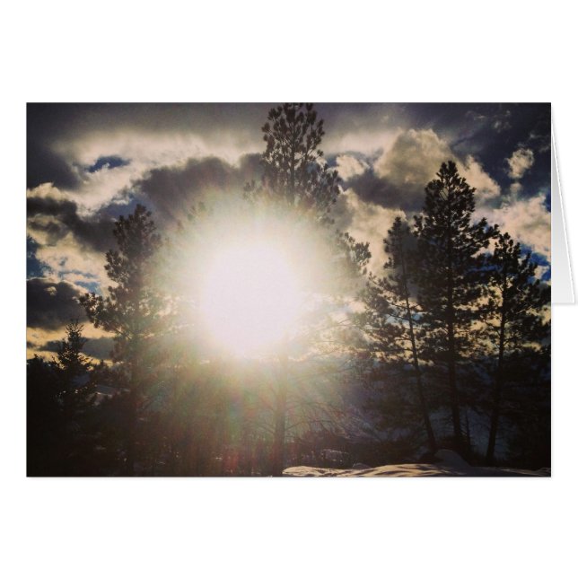 Nature Sun BESTE FREUNDIN Card (Vorderseite (Horizontal))