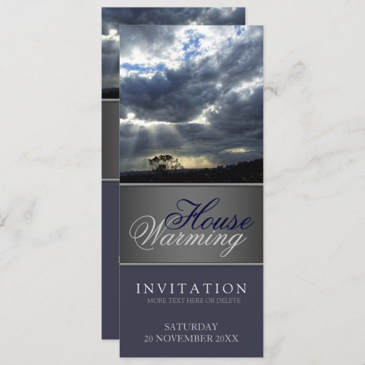 Nature Sunray House Erwärmung Einladung (Vorne/Hinten)