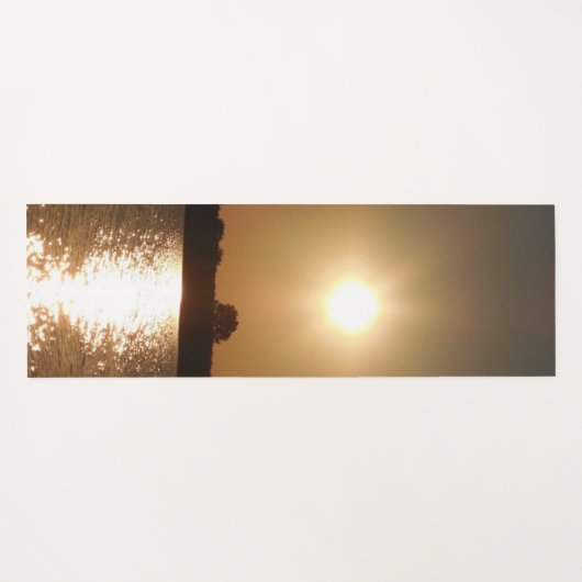 Nature sunset, zonsondergang yogamatte (Rückseite (Horizontal))