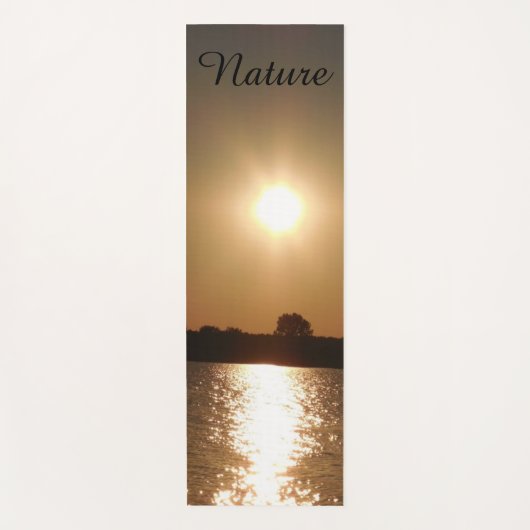 Nature sunset, zonsondergang yogamatte (Vorderseite)