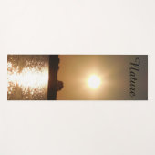 Nature sunset, zonsondergang yogamatte (Vorderseite (Horizontal))