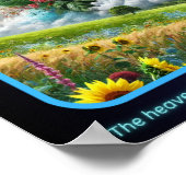 Nature Symphony: Eine Fusion von Himmel, Erde und  Poster (Ecke)