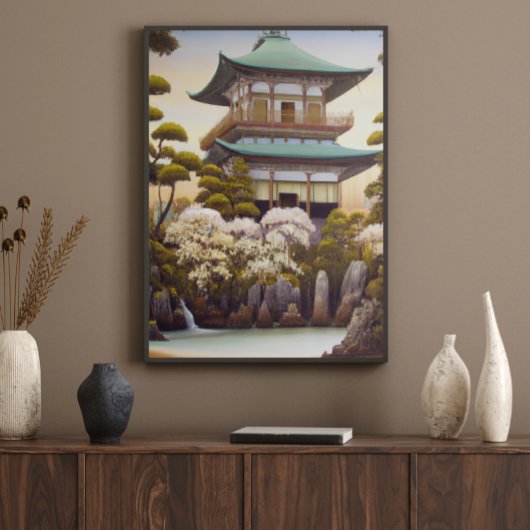 Nature Temple Asian Wall Art Poster