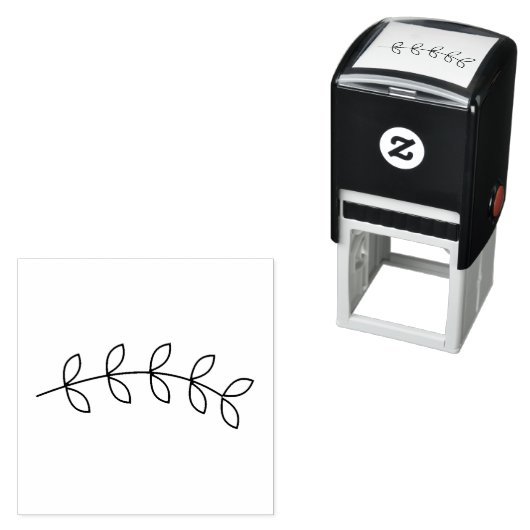 Nature Theme Pflanze Leaf Branch Craft Permastempel (Beispiel)