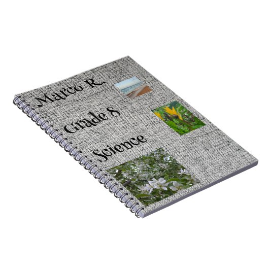 Nature Themed Customizable School Notebook Notizblock (Rechte Seite)