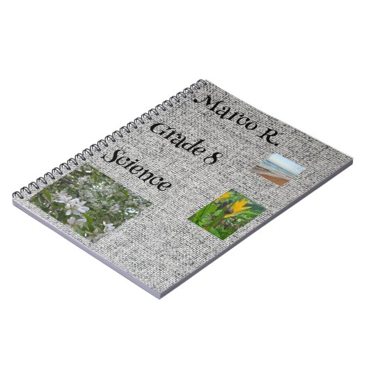 Nature Themed Customizable School Notebook Notizblock (Linke Seite)
