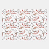 Nature Themed Wildlife Weihnachten Geschenkpapier Set (Vorderseite 3)