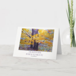 Nature Thoreau Quote Landscape Watercolor Art Card Karte