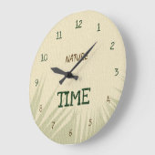 Nature Time Botanical Große Wanduhr (Winkel)