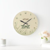 Nature Time Botanical Große Wanduhr (Zuhause)