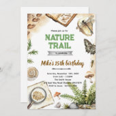 Nature Trail Birthday Invitation Einladung (Vorne/Hinten)