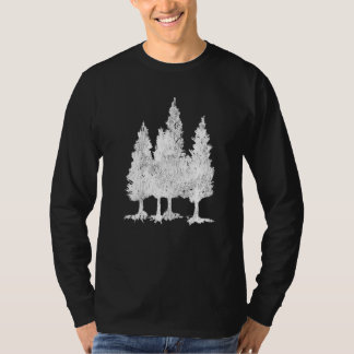 Nature Tree Take A Hiking Hike For Hiker Men Pines T-Shirt