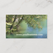 Nature Trees Lake Business Card Visitenkarte (Vorderseite)