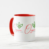 Nature Vibes Typografie Tasse (Vorderseite Links)