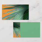 Nature Visitenkarten tropische Palmen Foto Kunst Visitenkarte (Vorne/Hinten)