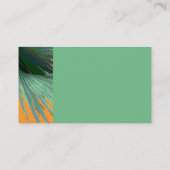 Nature Visitenkarten tropische Palmen Foto Kunst Visitenkarte (Rückseite)