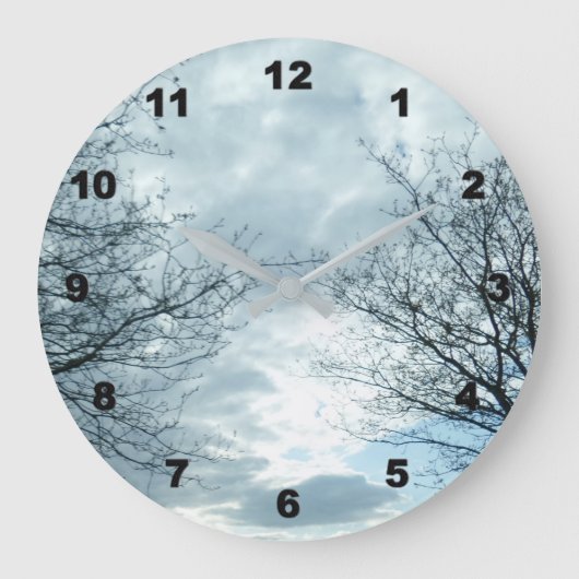Nature Wall Clock Große Wanduhr (Vorderseite)