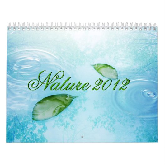 Nature, Water Sky and Blätter 2012 Calendar Kalender (Titelbild)