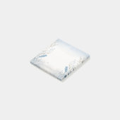 Nature Watercolor Blue Post-It Notes Pad Klebezettel (angewinkelt)