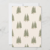 Nature Wedding with Pine Trees Mountain Landscape Einladung (Rückseite)