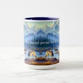 Nature Wildlife Wolves Denali Park Tasse (Zentrum)
